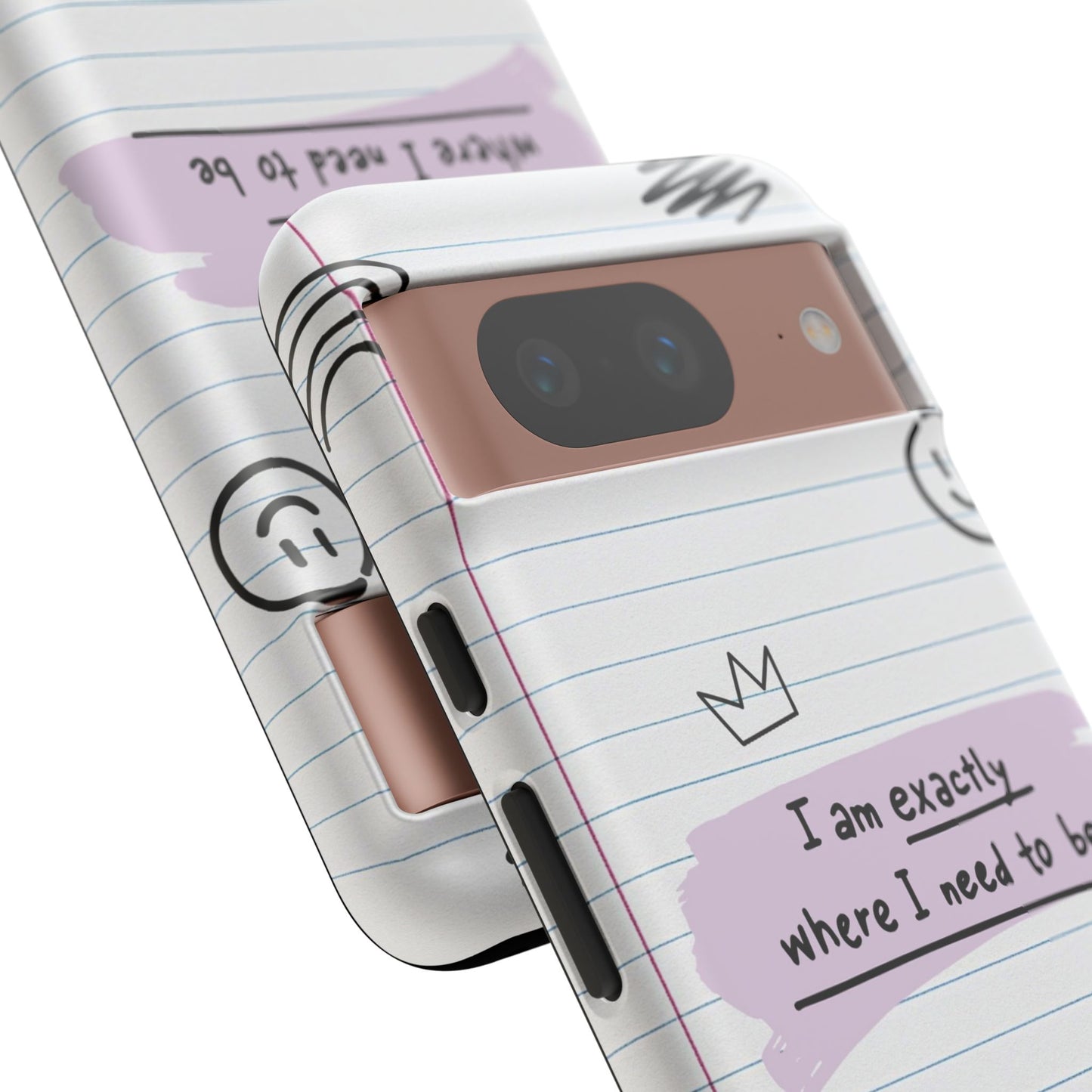 Self Affirmation Doodle Paper Phone Case