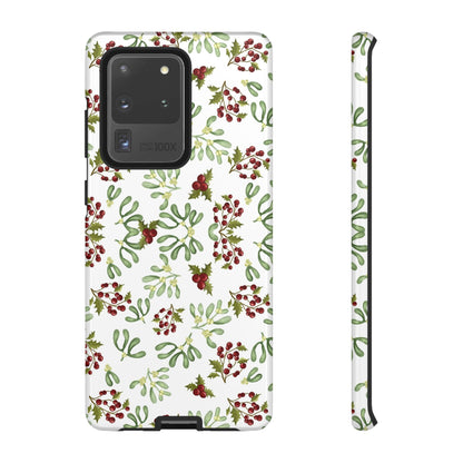 Red Green Watercolor Chriatmas Phone Case
