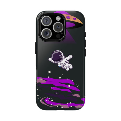 Black and Purple Minimalist Modern Space Phone Case