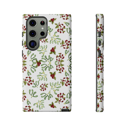 Red Green Watercolor Chriatmas Phone Case