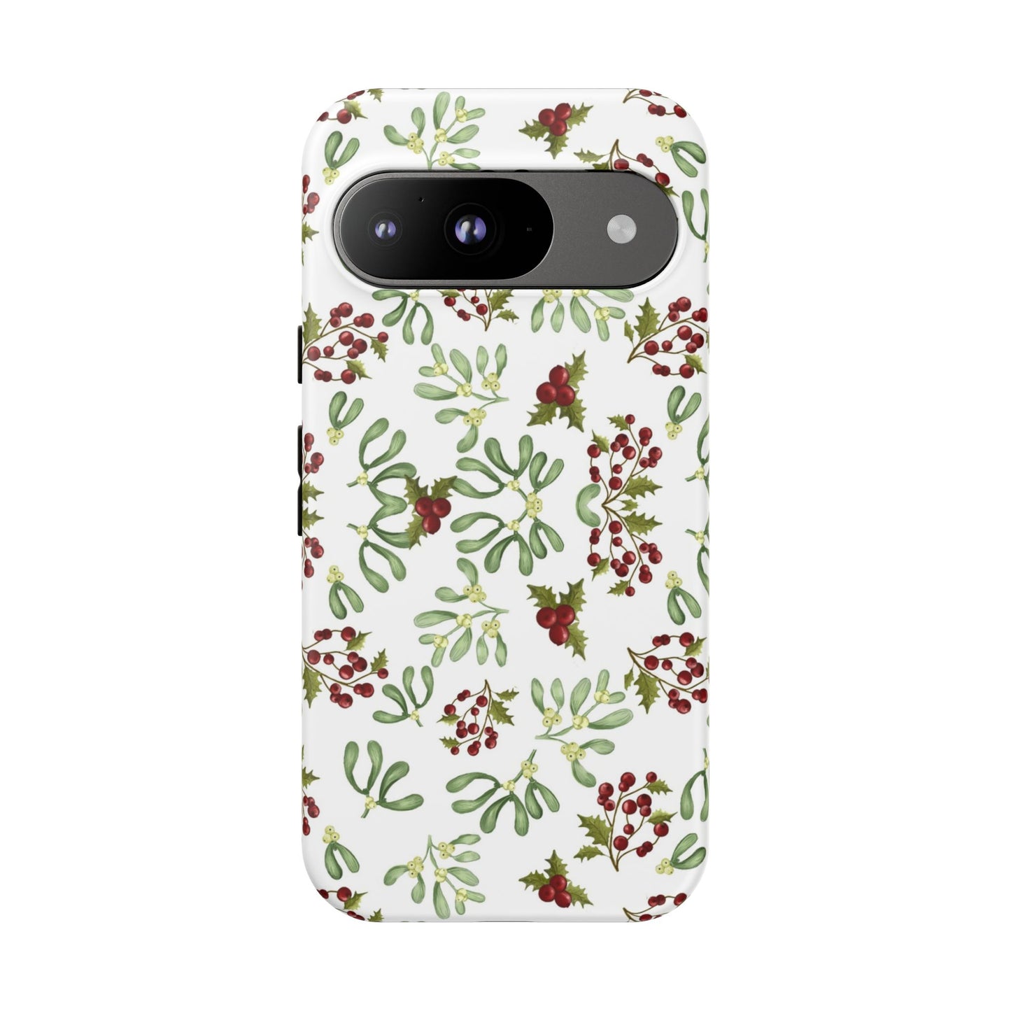 Red Green Watercolor Chriatmas Phone Case