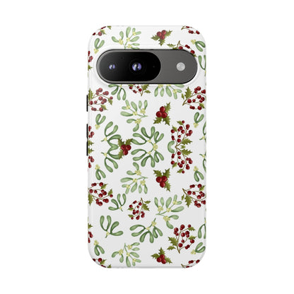 Red Green Watercolor Chriatmas Phone Case