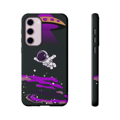 Black and Purple Minimalist Modern Space Phone Case