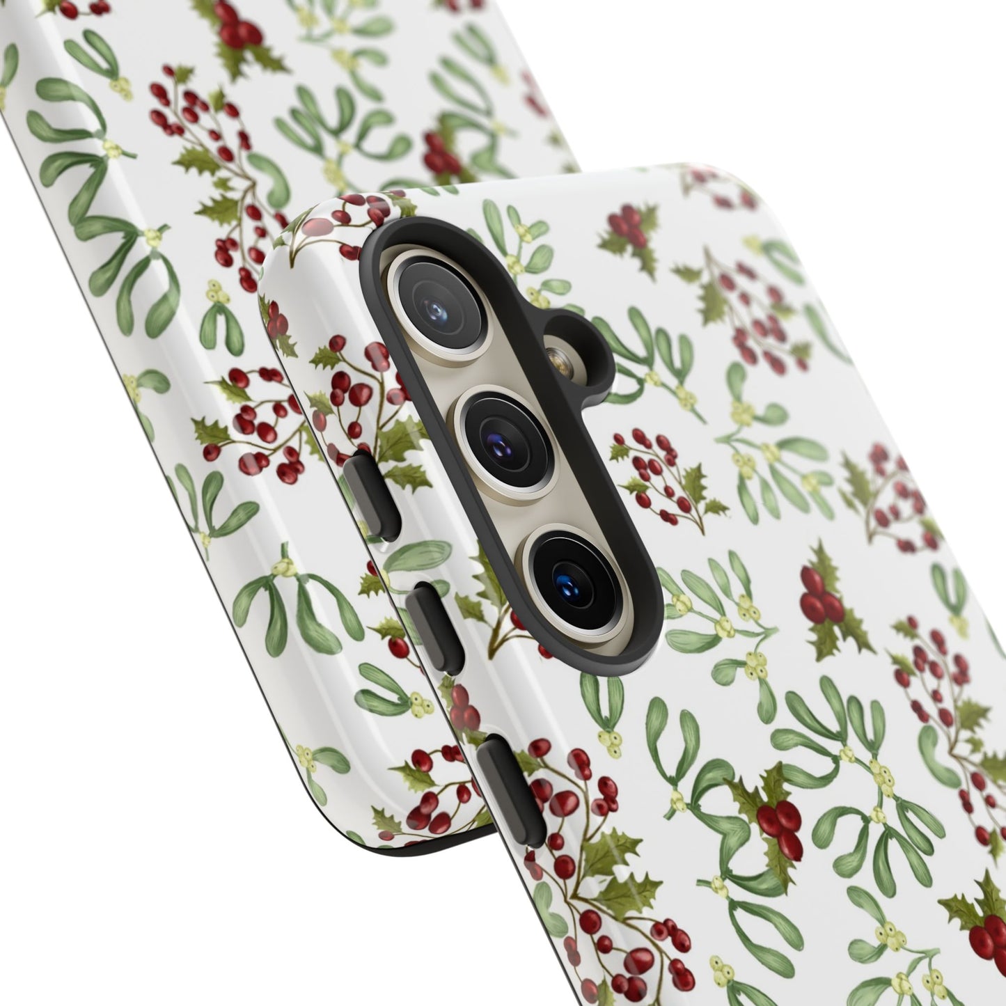 Red Green Watercolor Chriatmas Phone Case