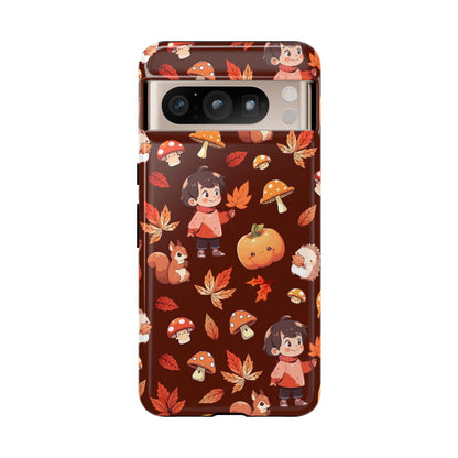 Orange Cute Illustrative Autumn Fall Phone Case