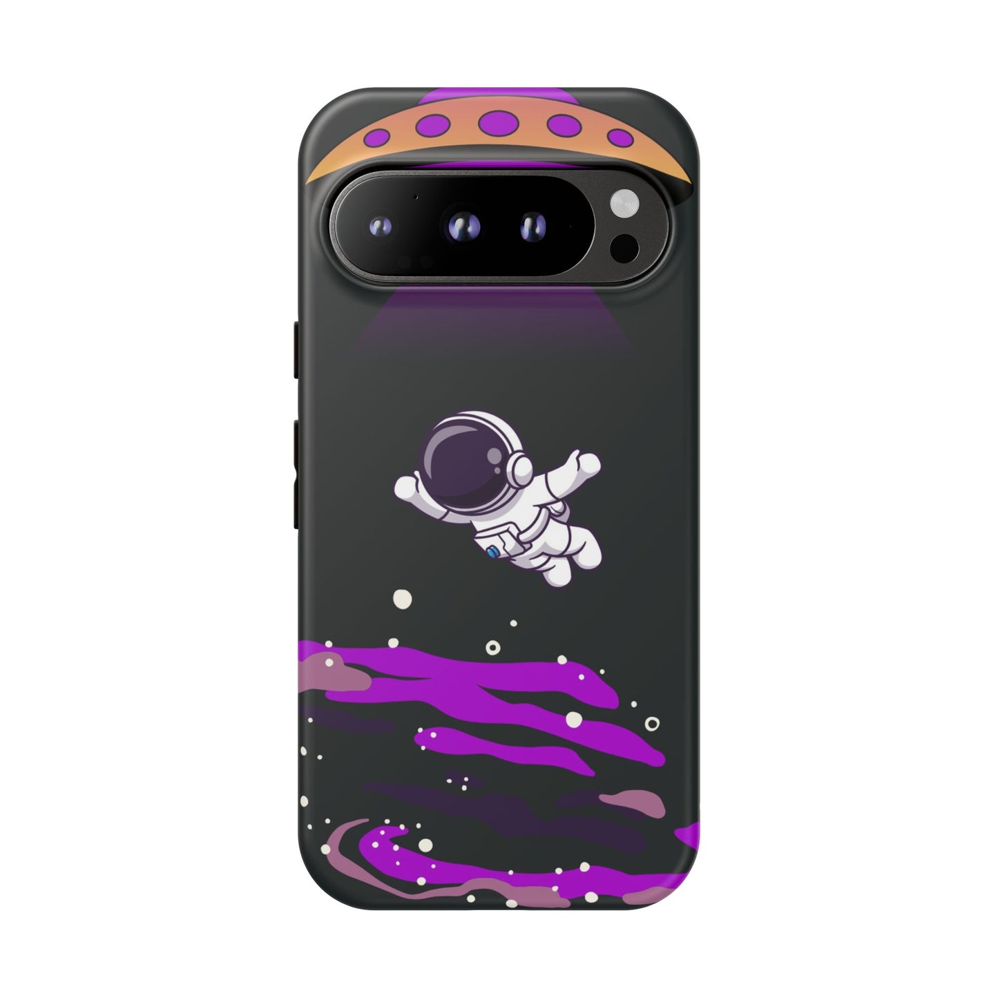 Black and Purple Minimalist Modern Space Phone Case