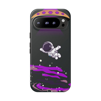 Black and Purple Minimalist Modern Space Phone Case