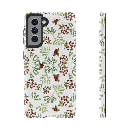 Red Green Watercolor Chriatmas Phone Case
