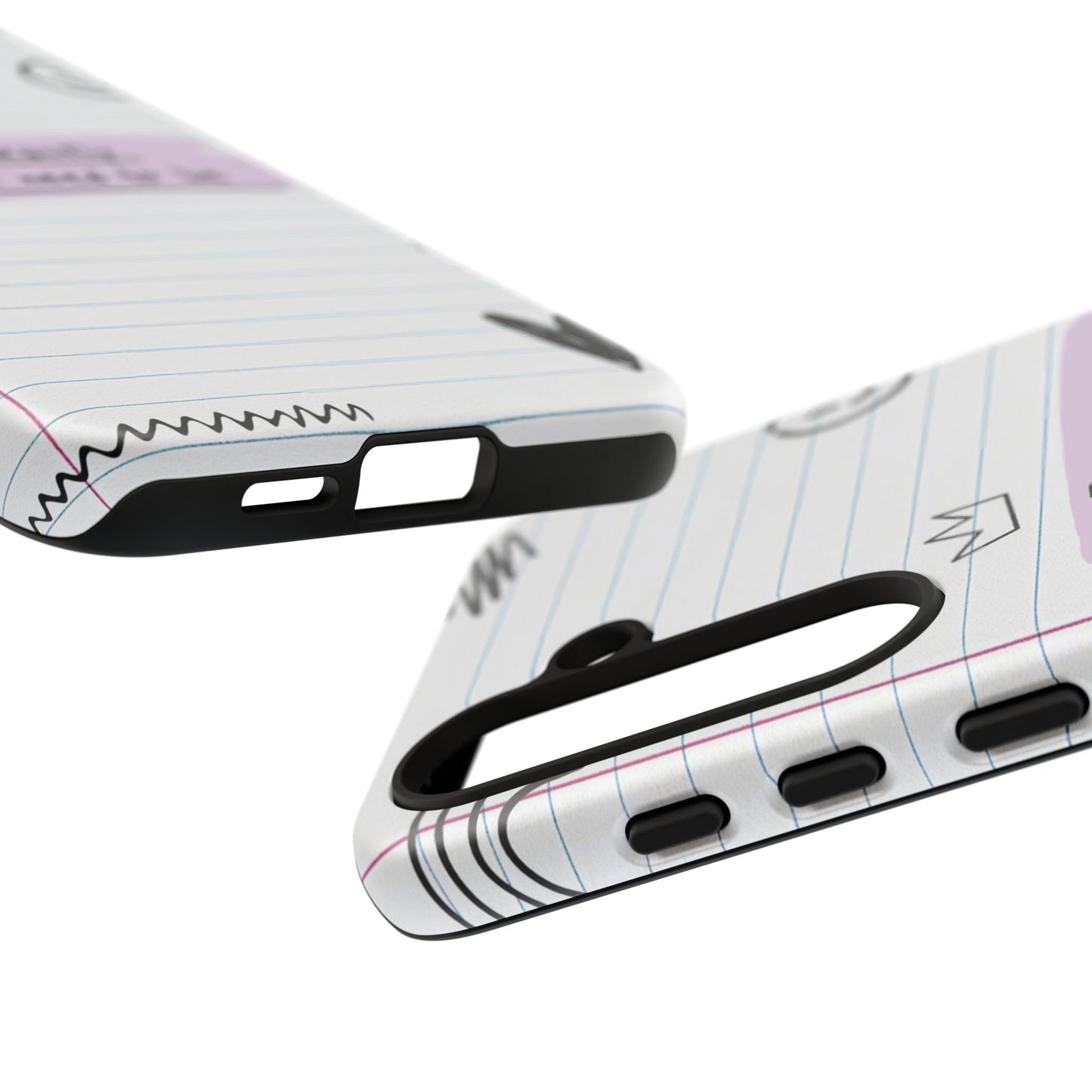 Self Affirmation Doodle Paper Phone Case
