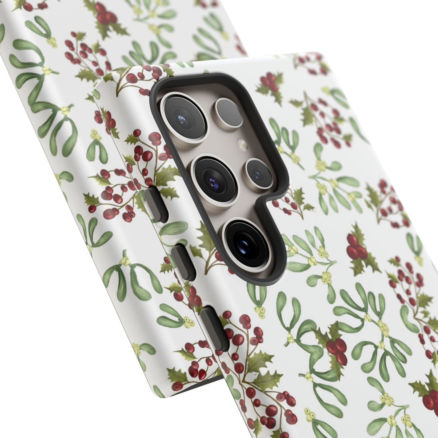 Red Green Watercolor Chriatmas Phone Case