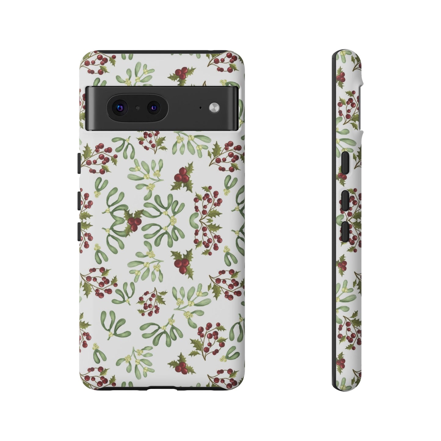 Red Green Watercolor Chriatmas Phone Case