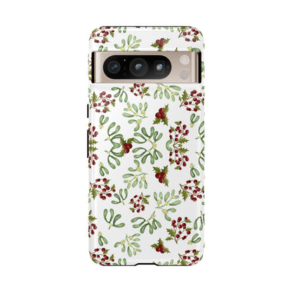 Red Green Watercolor Chriatmas Phone Case