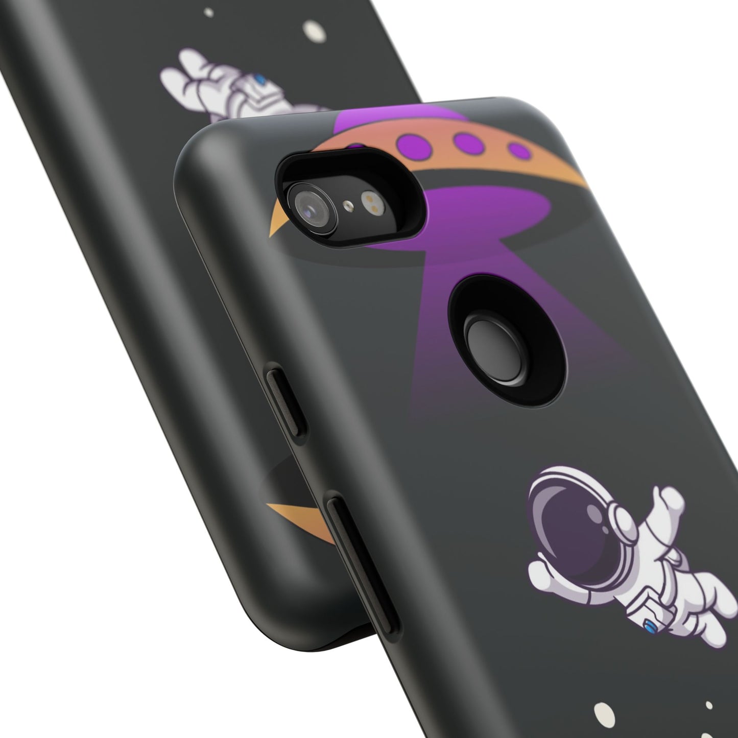 Black and Purple Minimalist Modern Space Phone Case