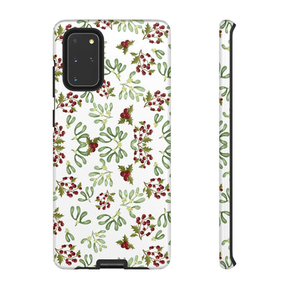 Red Green Watercolor Chriatmas Phone Case