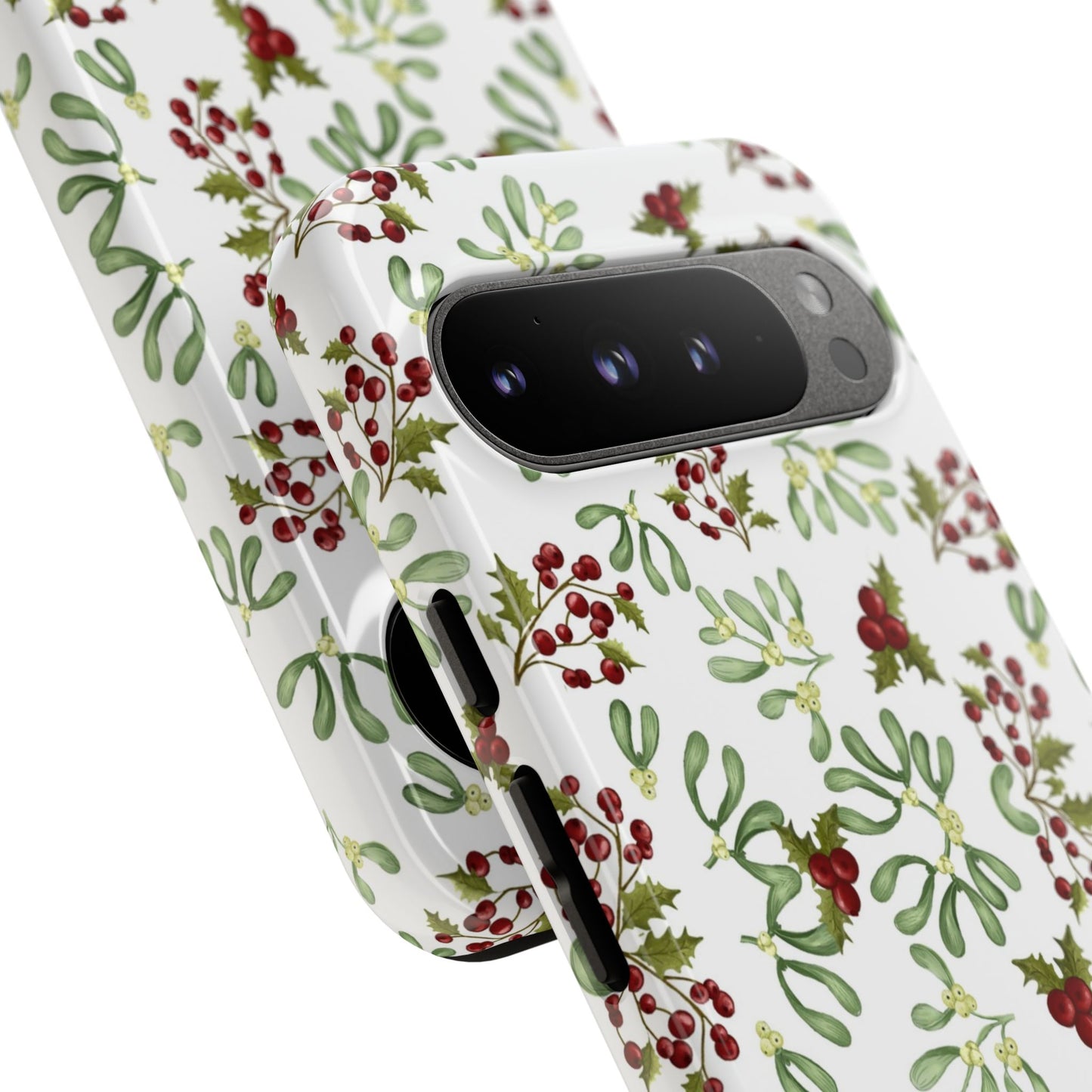 Red Green Watercolor Chriatmas Phone Case