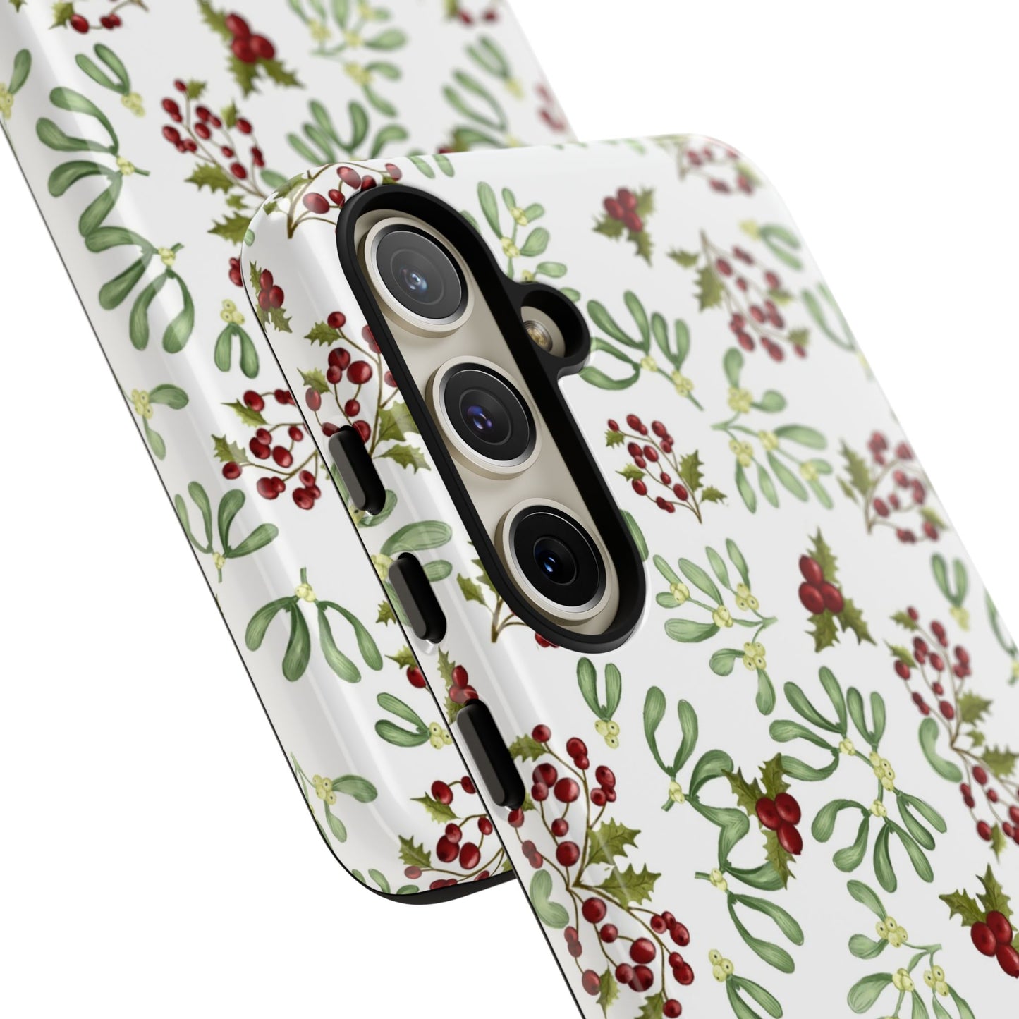 Red Green Watercolor Chriatmas Phone Case