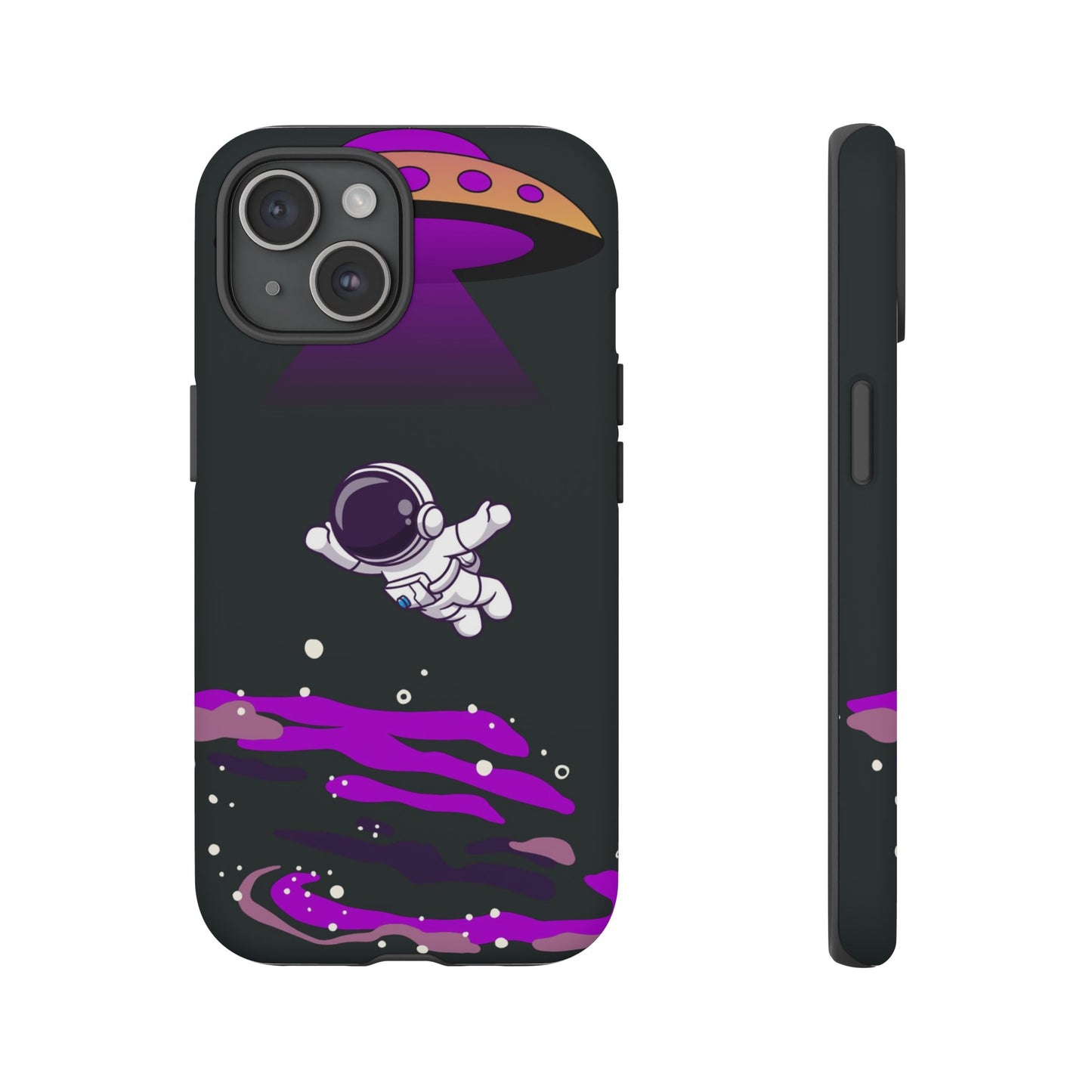 Black and Purple Minimalist Modern Space Phone Case