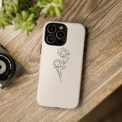 Simple Flower Minimalist Phone Case
