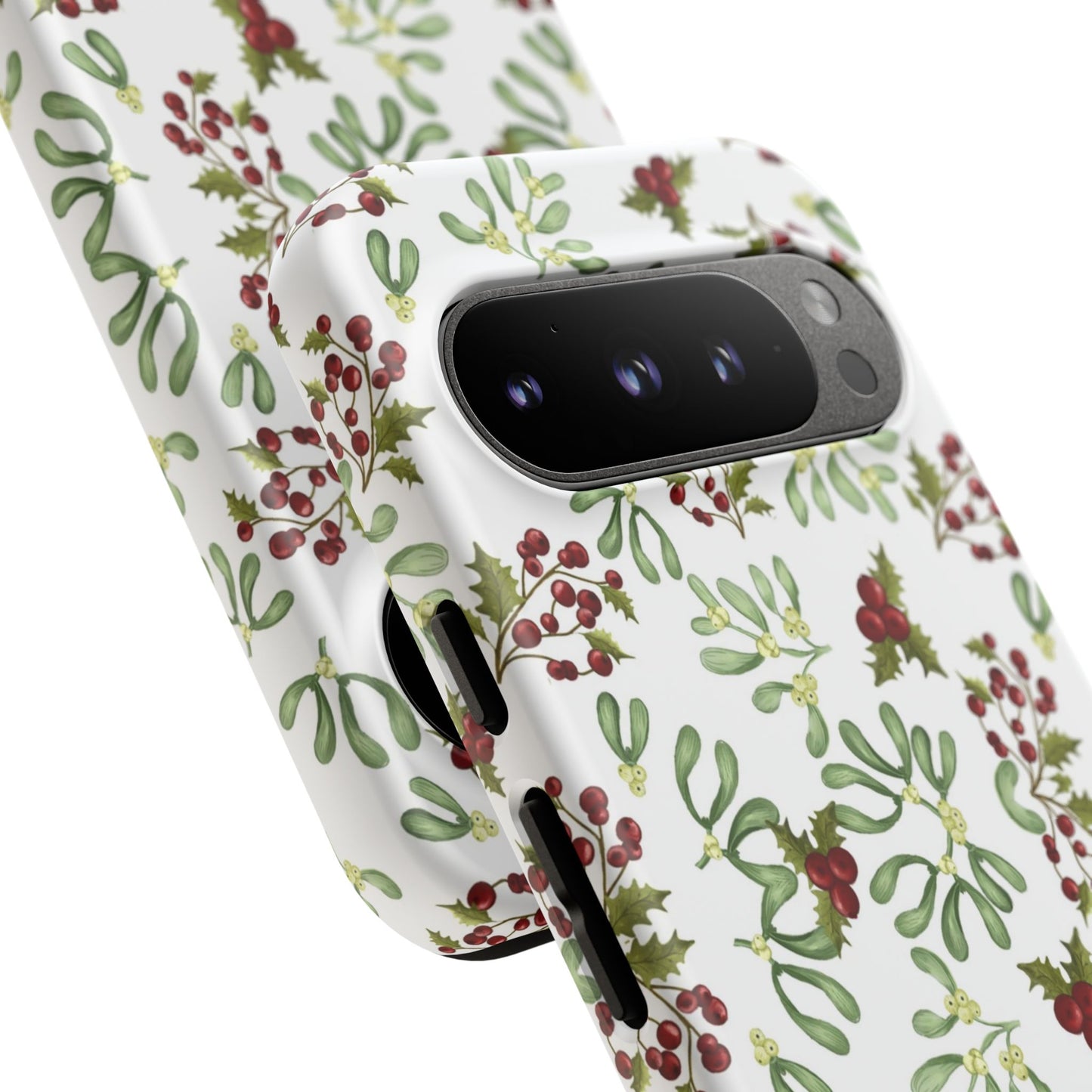 Red Green Watercolor Chriatmas Phone Case