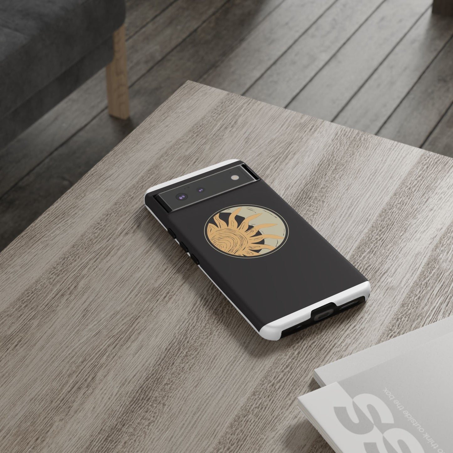 Beige and Blue Minimalist Simple Quotes Phone Case