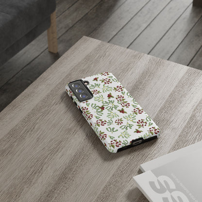 Red Green Watercolor Chriatmas Phone Case