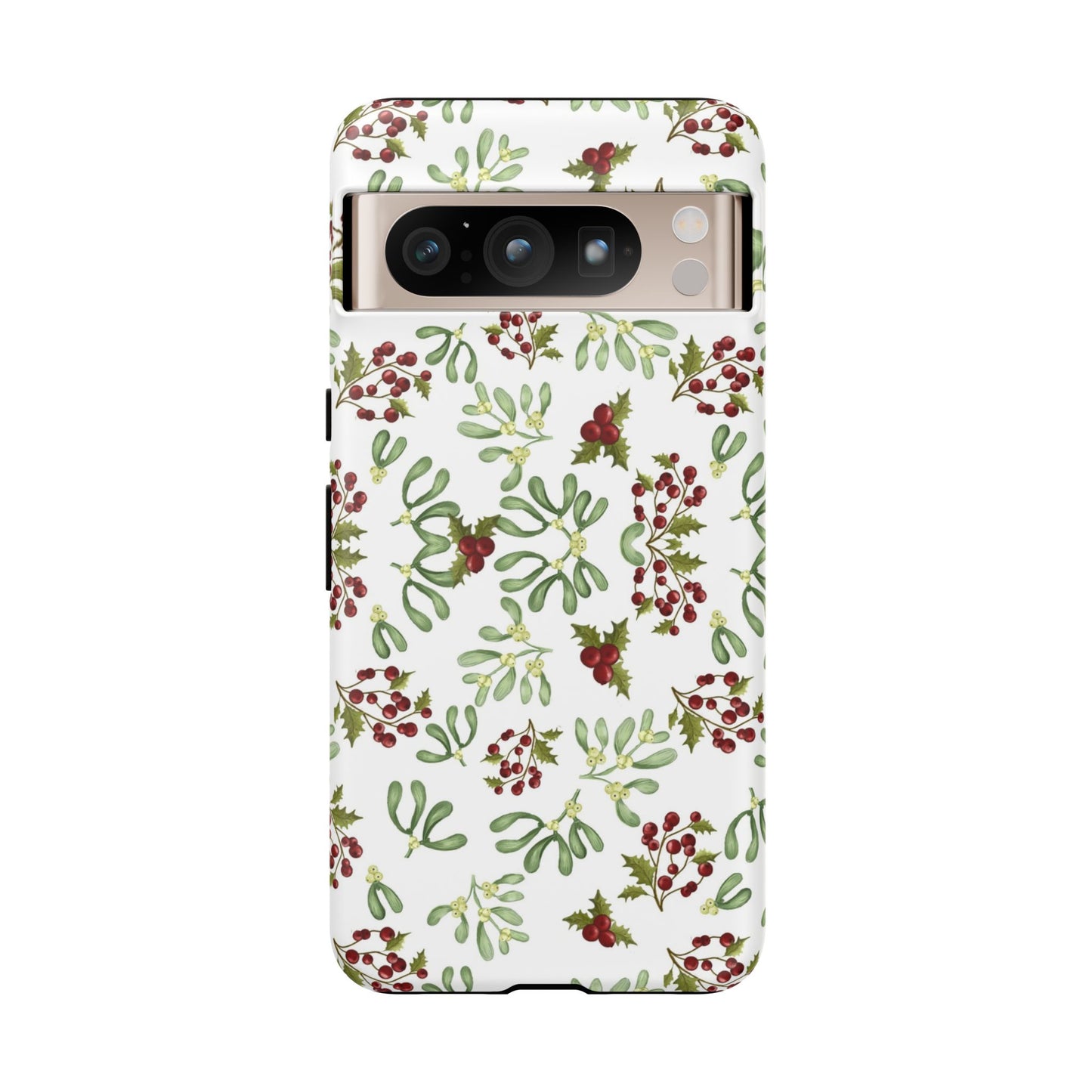 Red Green Watercolor Chriatmas Phone Case