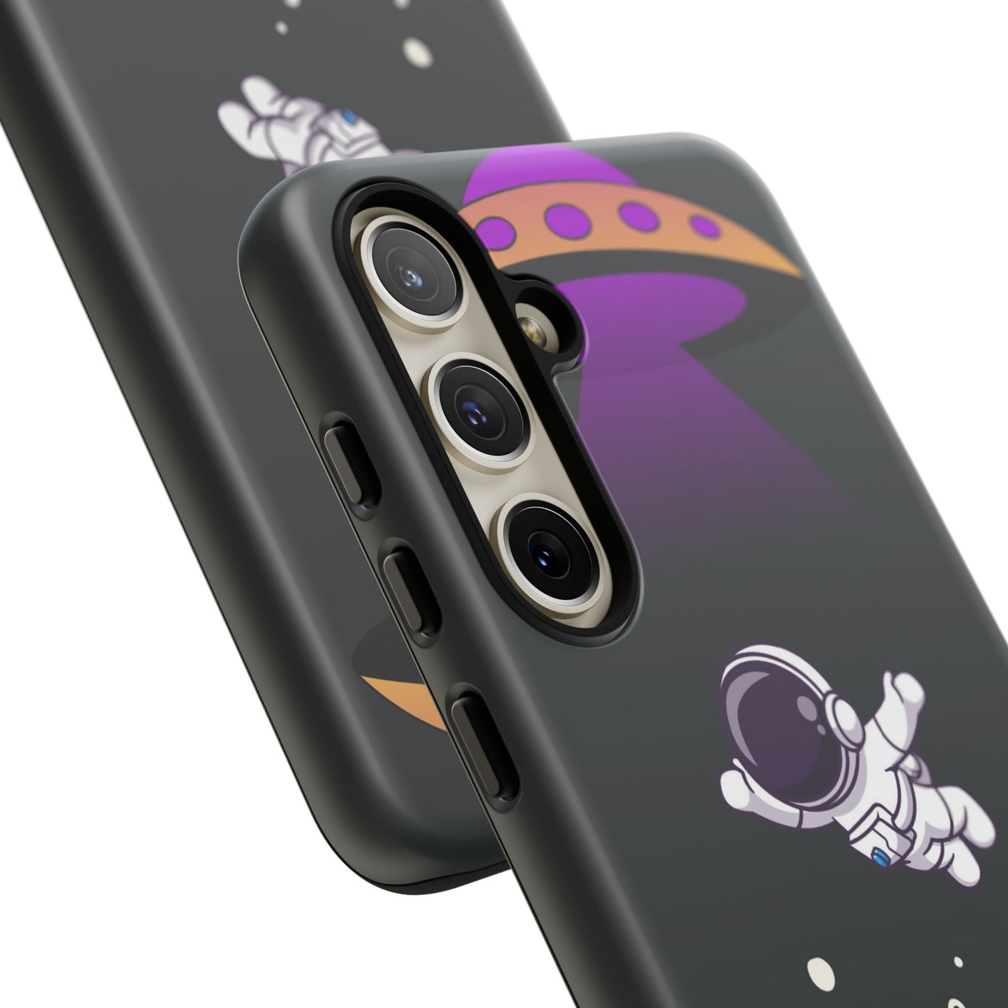 Black and Purple Minimalist Modern Space Phone Case