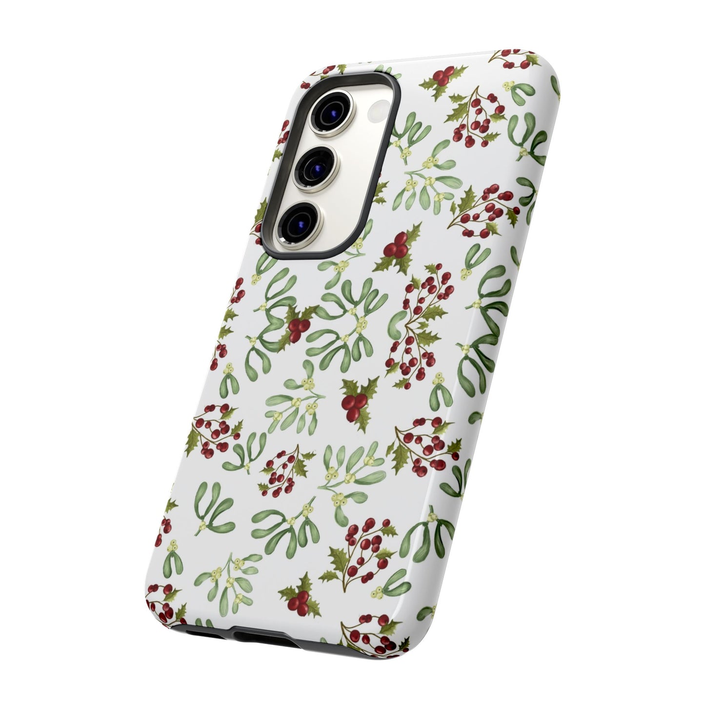 Red Green Watercolor Chriatmas Phone Case