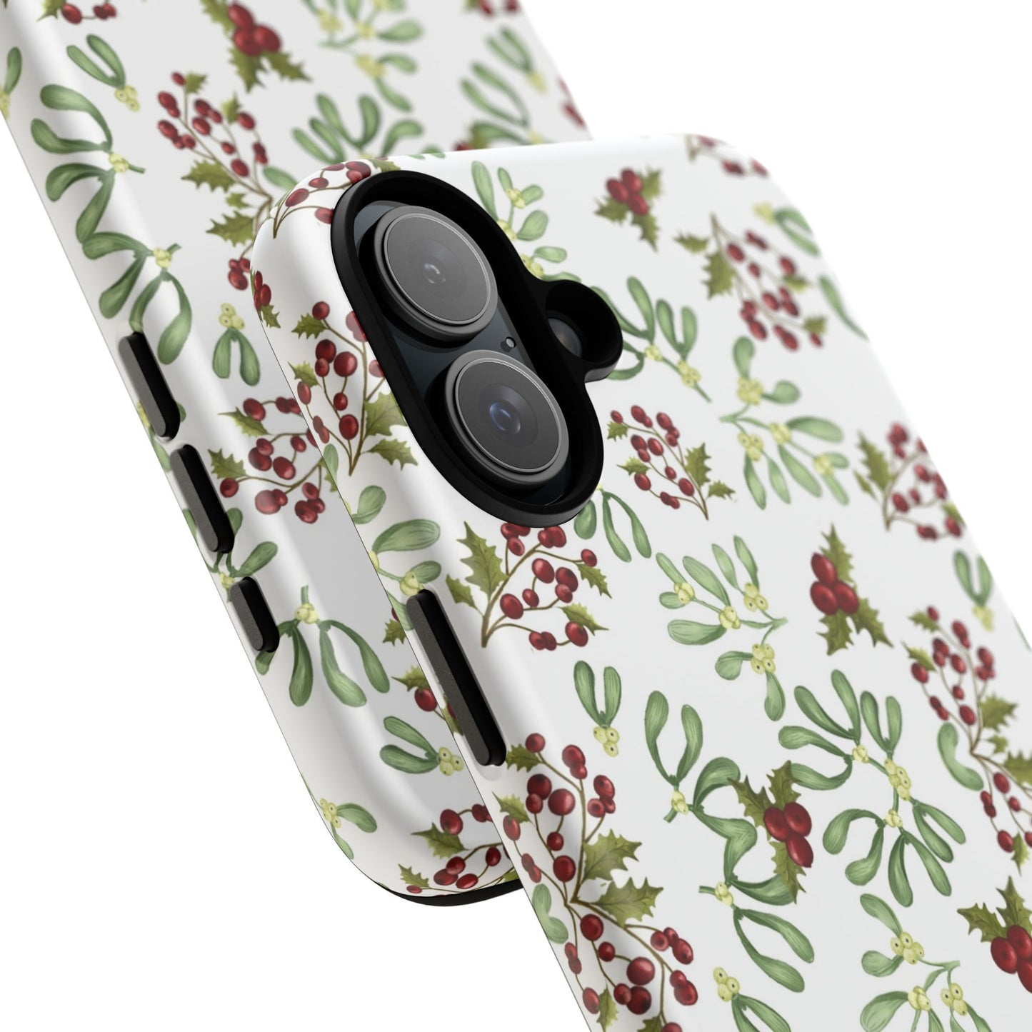 Red Green Watercolor Chriatmas Phone Case
