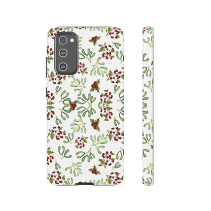 Red Green Watercolor Chriatmas Phone Case