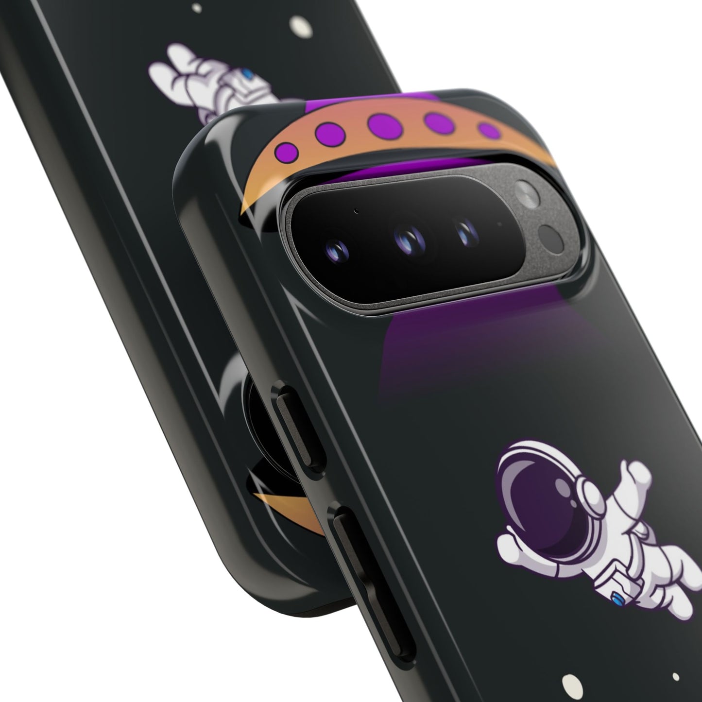 Black and Purple Minimalist Modern Space Phone Case