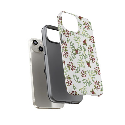Red Green Watercolor Chriatmas Phone Case