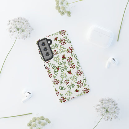 Red Green Watercolor Chriatmas Phone Case