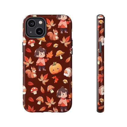 Orange Cute Illustrative Autumn Fall Phone Case
