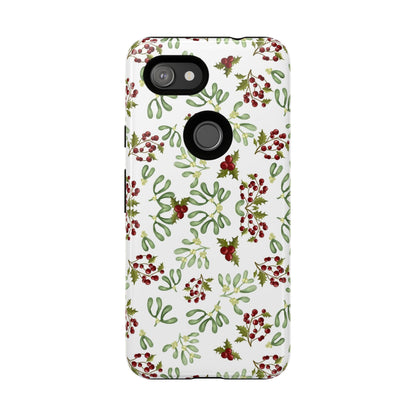 Red Green Watercolor Chriatmas Phone Case