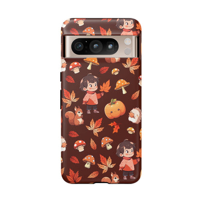 Orange Cute Illustrative Autumn Fall Phone Case