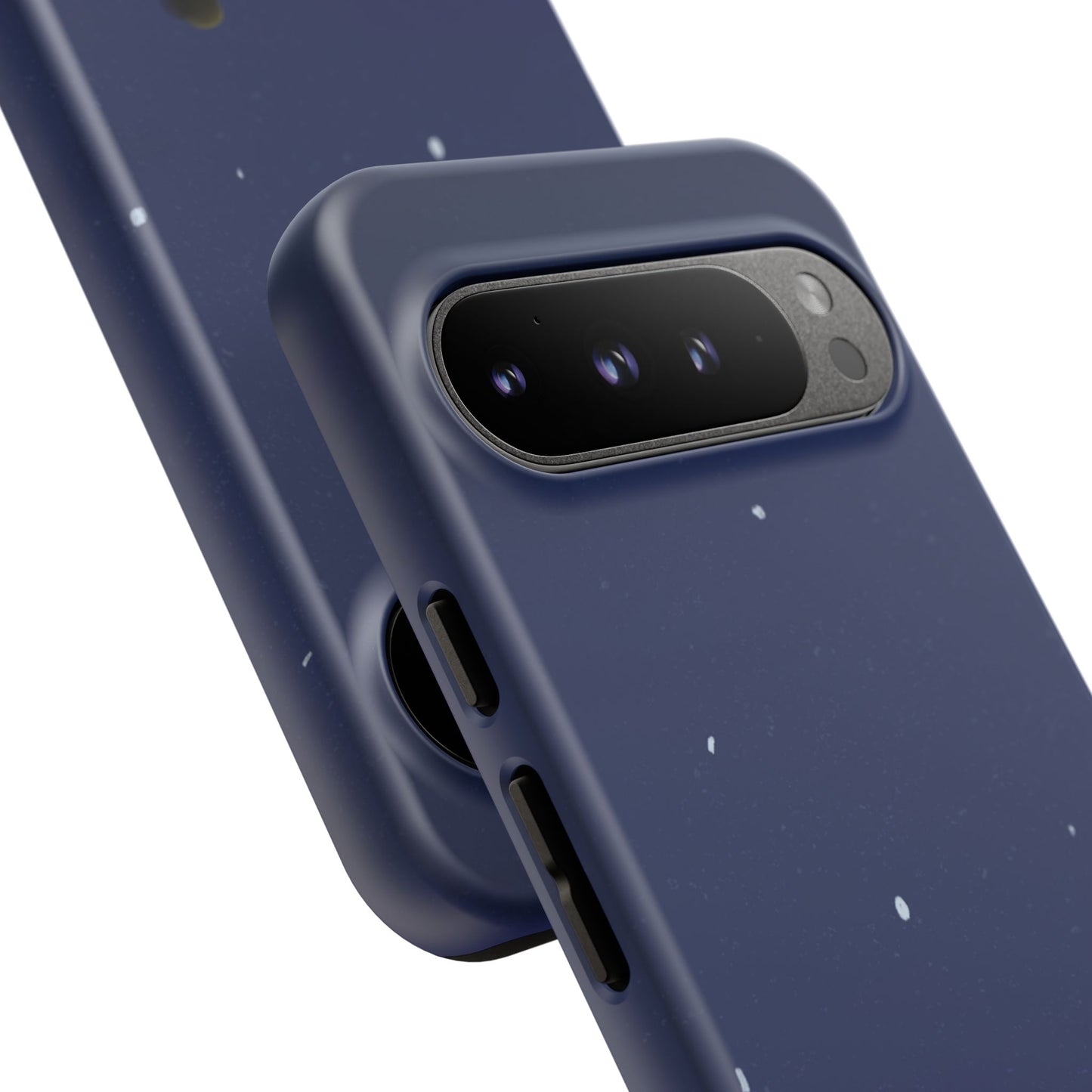 Blue Illustrated Couple and Night Sky Phone Case