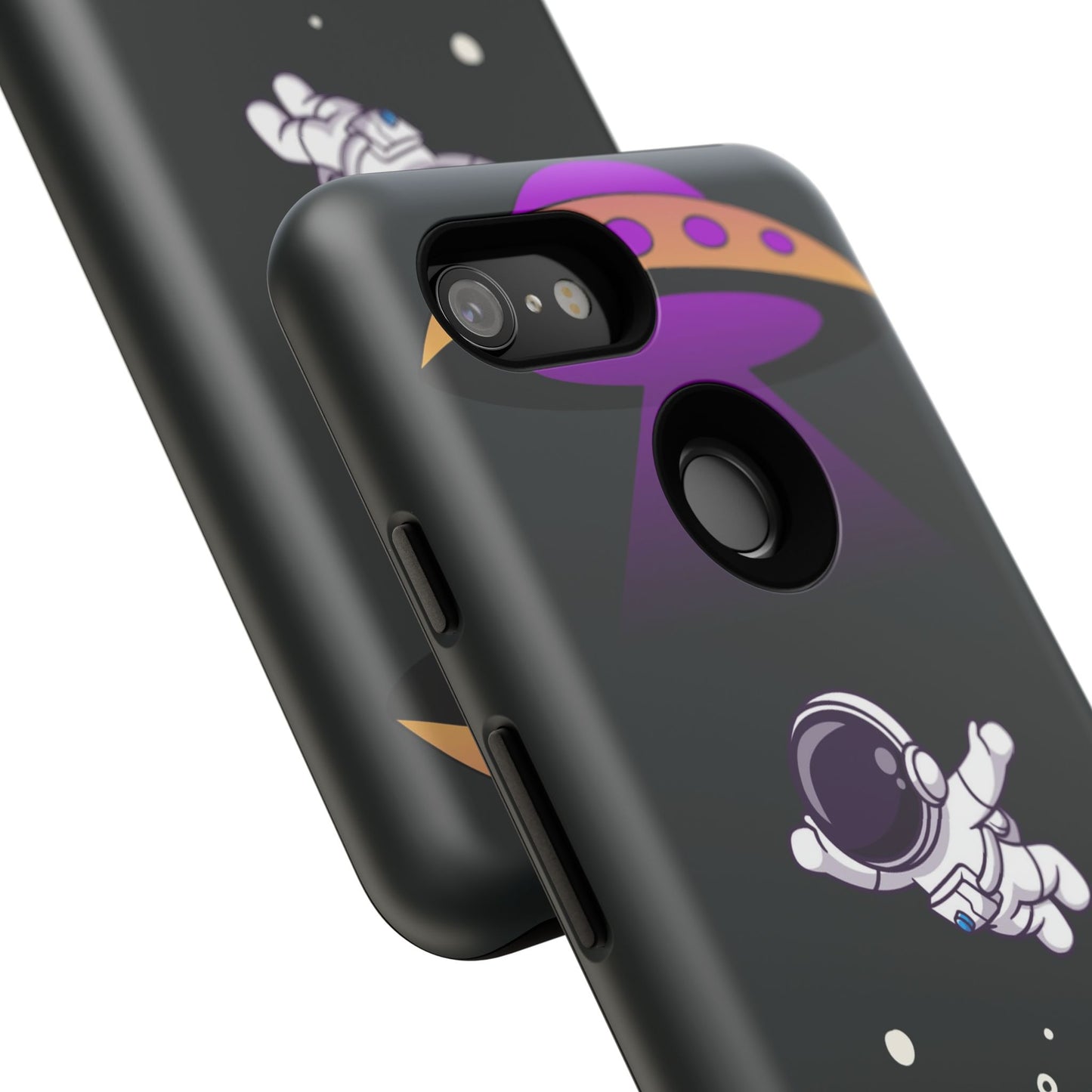 Black and Purple Minimalist Modern Space Phone Case