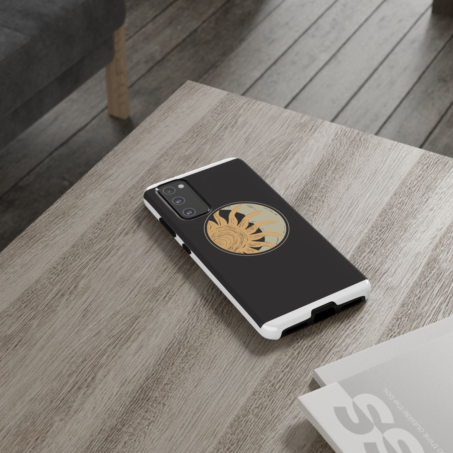 Beige and Blue Minimalist Simple Quotes Phone Case