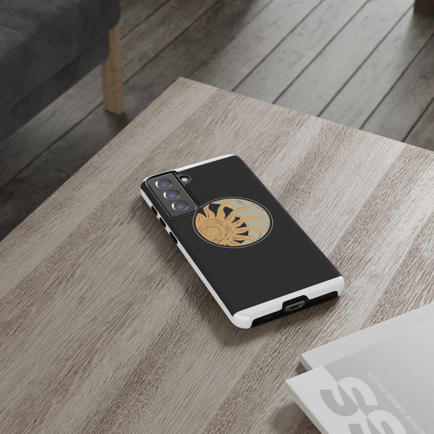 Beige and Blue Minimalist Simple Quotes Phone Case