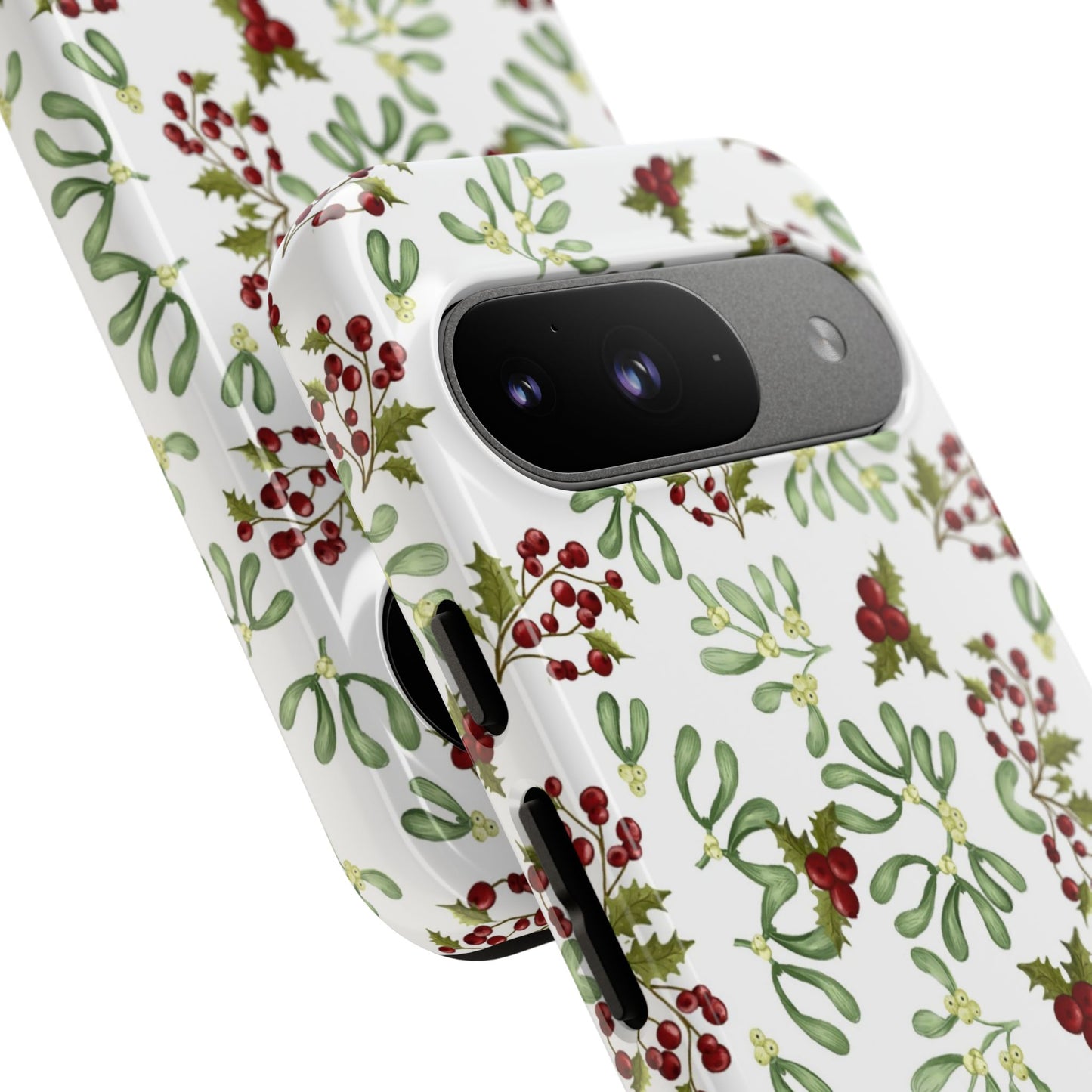Red Green Watercolor Chriatmas Phone Case