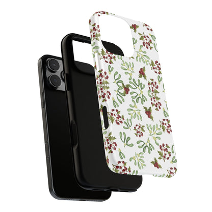 Red Green Watercolor Chriatmas Phone Case