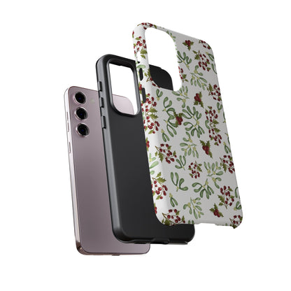 Red Green Watercolor Chriatmas Phone Case