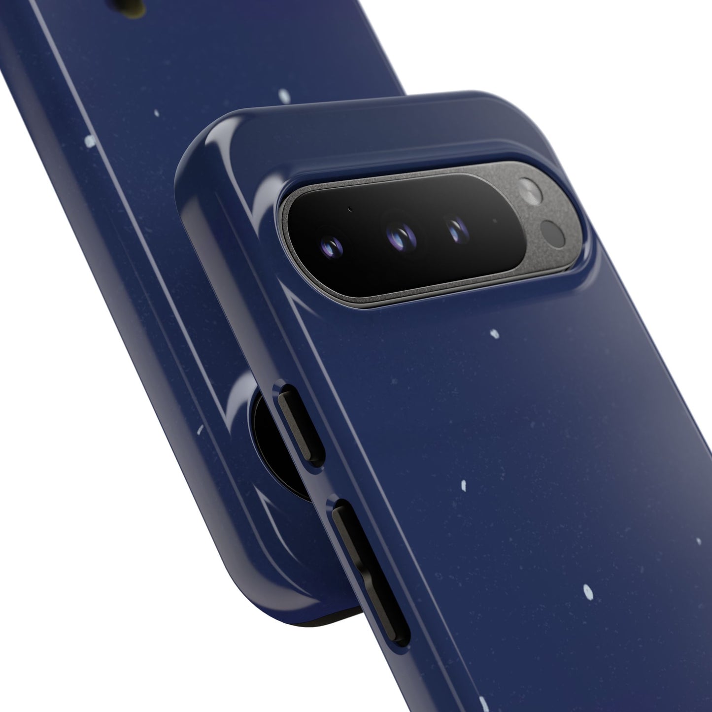 Blue Illustrated Couple and Night Sky Phone Case