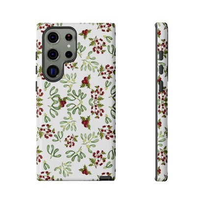 Red Green Watercolor Chriatmas Phone Case