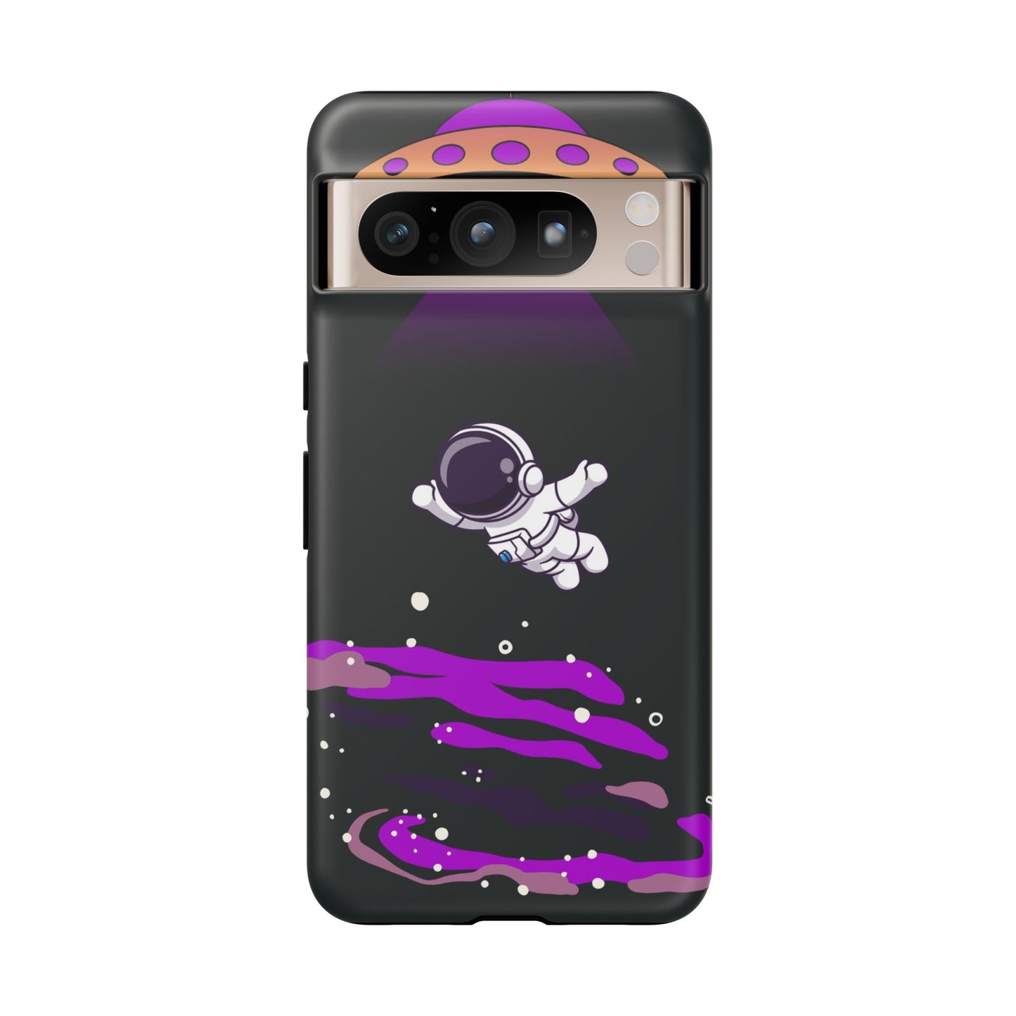 Black and Purple Minimalist Modern Space Phone Case