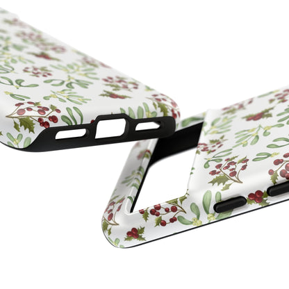 Red Green Watercolor Chriatmas Phone Case