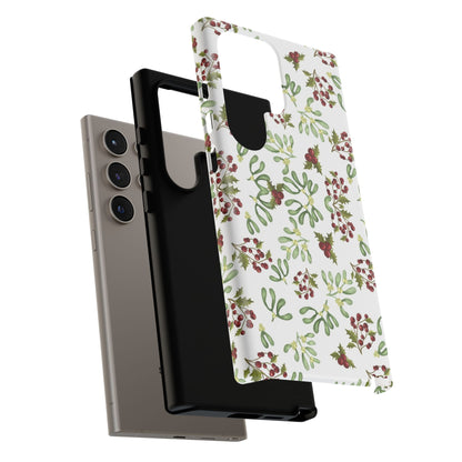 Red Green Watercolor Chriatmas Phone Case
