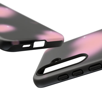 Black and Pink Blurry Heart Phone Case