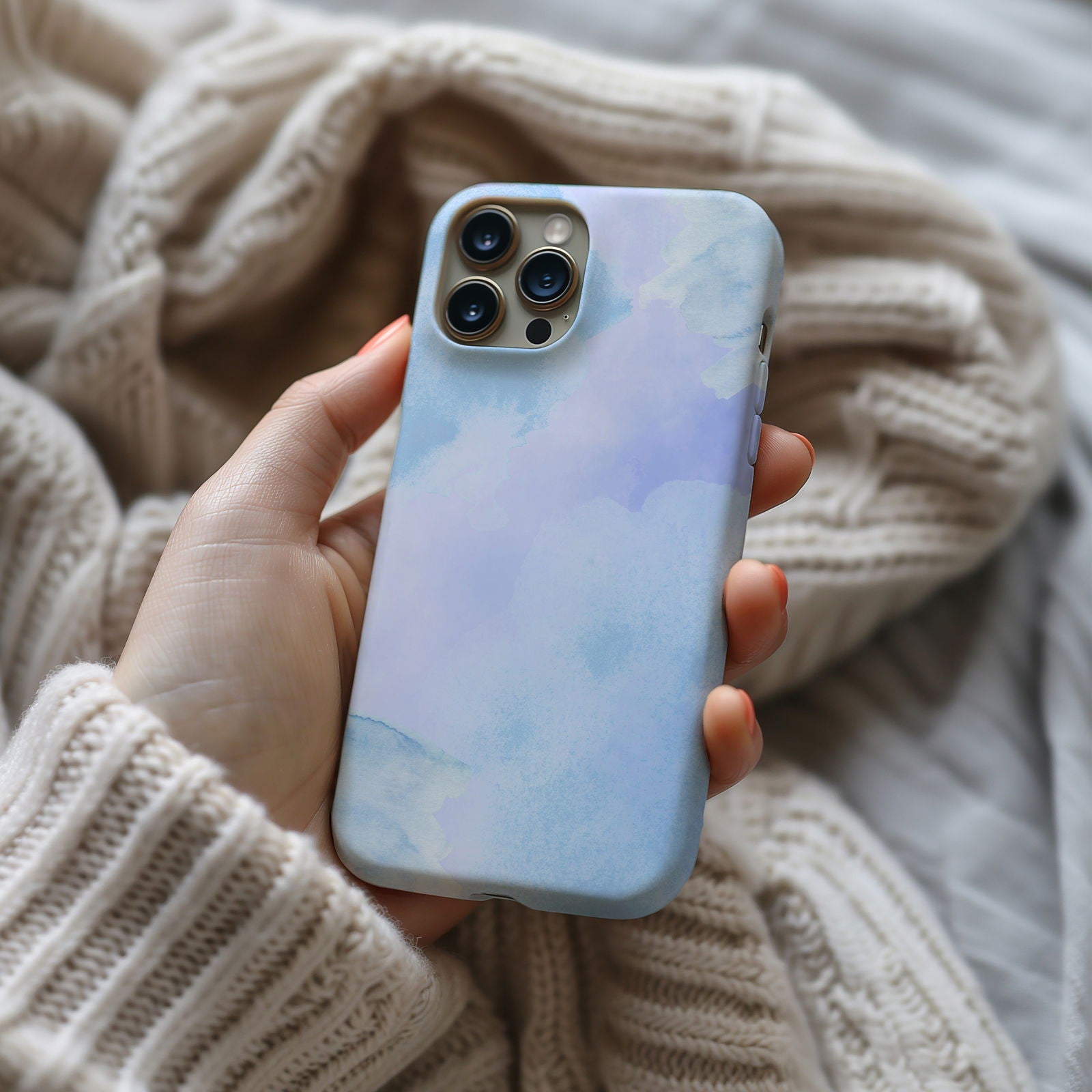 Abstract Blue Watercolor Magsafe iPhone Case - Techy Treasures -  